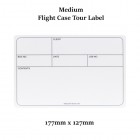 Medium Flightcase Tour Label - 177mm x 127mm